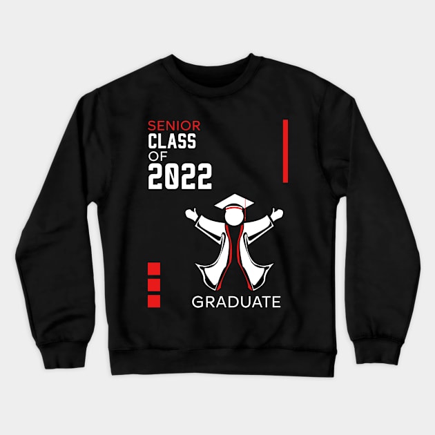 Proud graduation class of 2022 red Crewneck Sweatshirt by HCreatives